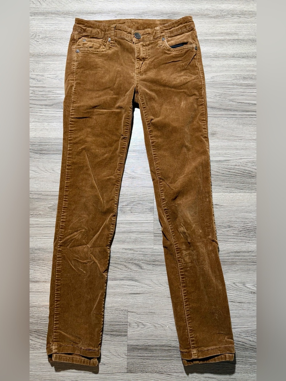 Kut From The Kloth Women’s Corduroy Pants Skinny Size 2 Brown Stretch